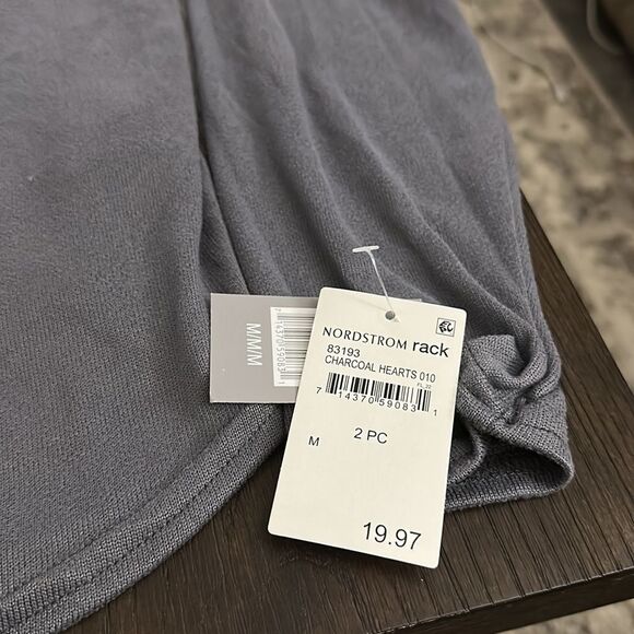 Pj Couture Gray Long Sleeve Pajama Top - Picture 3 of 9